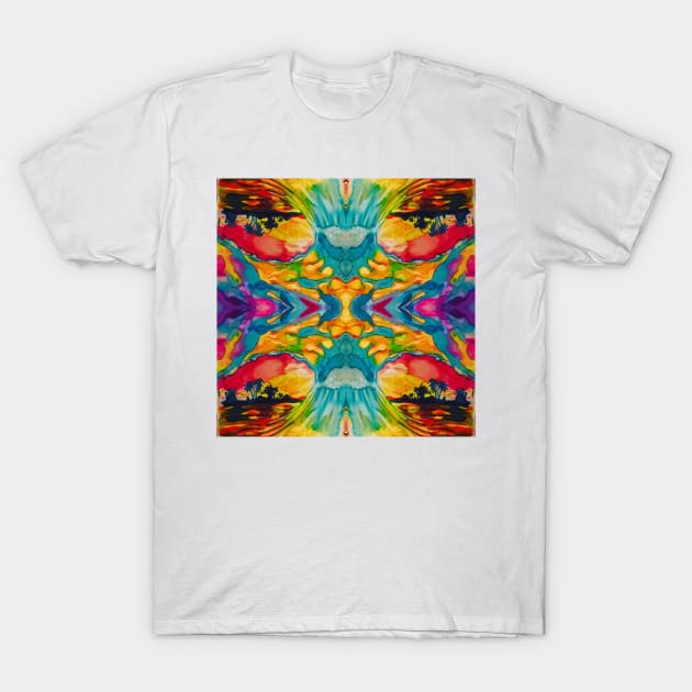 wave flipped tiled T-Shirt by Pipsilk